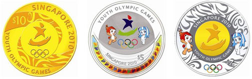 singapore olympiska mynt