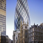 Gherkin-byggnaden i Londons finansdistrikt