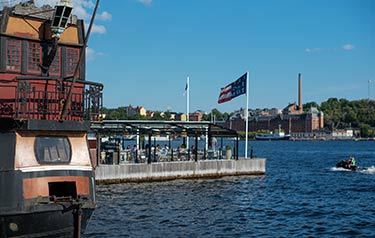 Stockholm med utsikt över havet